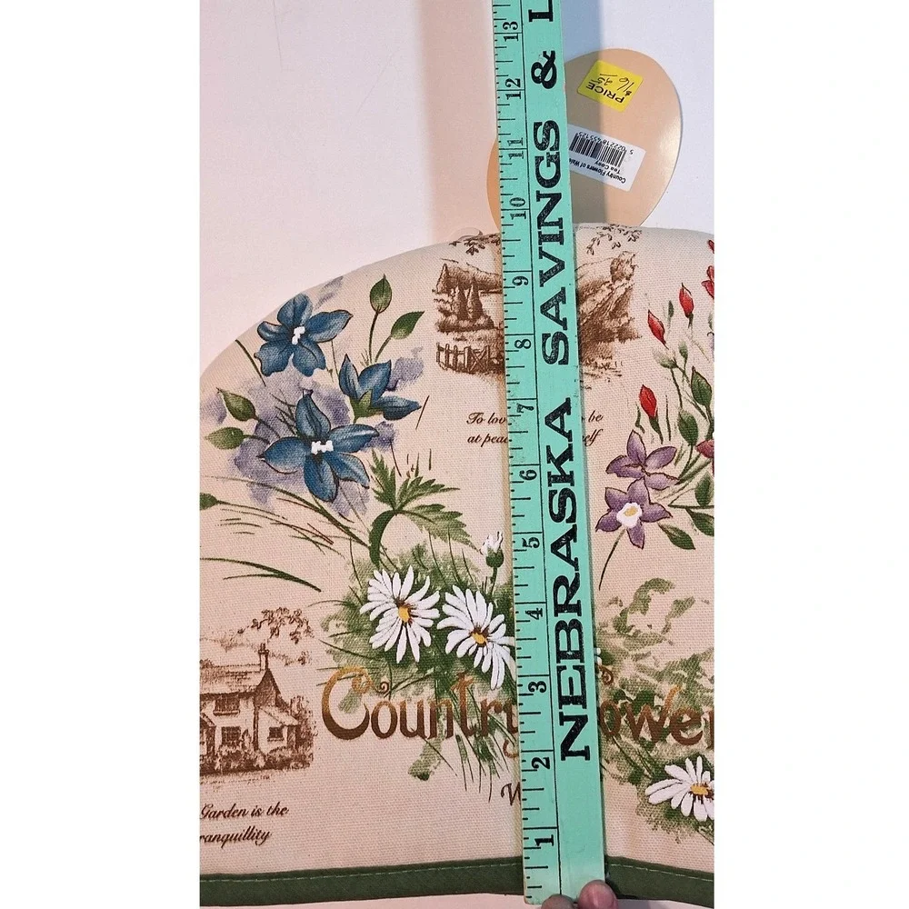 Country Flowers of Wales Tea Cosy Floral Cottagecore Insulated Teapot Cover NWT